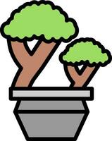 Bonsai-Vektor-Icon-Design vektor