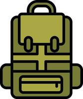 Rucksack-Vektor-Icon-Design vektor