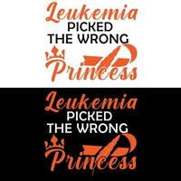 leukemi plockade de fel prinsessa vektor