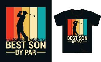 Golf Spieler Golfen T-Shirt Design vektor