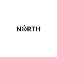 Norden Logo oder Wortmarke Design vektor