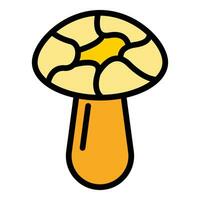 lantbruk svamp ikon vektor platt