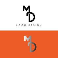 md Initiale Brief Logo vektor