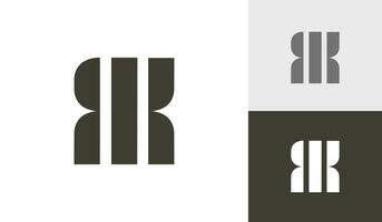 Brief rk Initiale Monogramm Logo Design vektor