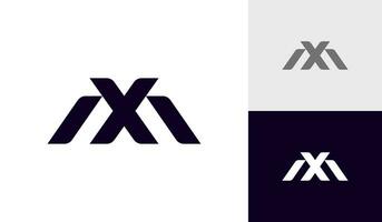 Brief xm oder mx Initiale Monogramm Logo Design vektor