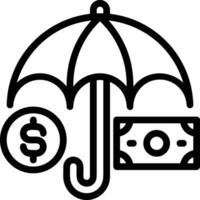 Regenschirm Schutz Symbol Symbol Vektor Bild. Illustration von das Sicherheit schützen Regenschirm Sicherheit Design Bild