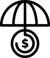 Regenschirm Schutz Symbol Symbol Vektor Bild. Illustration von das Sicherheit schützen Regenschirm Sicherheit Design Bild