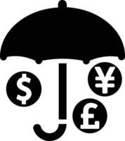 Regenschirm Schutz Symbol Symbol Vektor Bild. Illustration von das Sicherheit schützen Regenschirm Sicherheit Design Bild