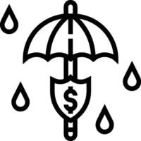 Regenschirm Schutz Symbol Symbol Vektor Bild. Illustration von das Sicherheit schützen Regenschirm Sicherheit Design Bild