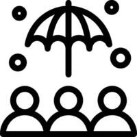 Regenschirm Schutz Symbol Symbol Vektor Bild. Illustration von das Sicherheit schützen Regenschirm Sicherheit Design Bild