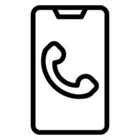 Symbol für Telefonanrufleitung vektor