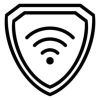 Symbol für die WLAN-Verbindungslinie vektor