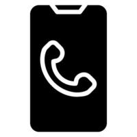 Telefonanruf-Glyphe-Symbol vektor