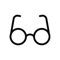 Brille, lesen Gläser, Sonnenbrille Symbol im Linie Stil Design isoliert auf Weiß Hintergrund. editierbar Schlaganfall. vektor