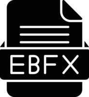 ebfx Datei Format Linie Symbol vektor