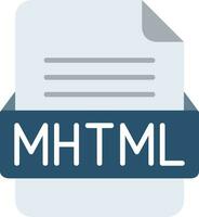 mhtml Datei Format Linie Symbol vektor