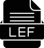 lef Datei Format Linie Symbol vektor