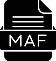 maf Datei Format Linie Symbol vektor