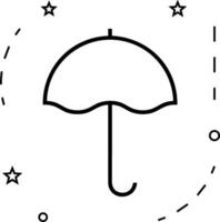 Regenschirm Schutz Symbol Symbol Vektor Bild. Illustration von das Sicherheit schützen Regenschirm Sicherheit Design Bild