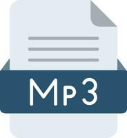 mp3 Datei Format Linie Symbol vektor