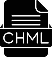 chml fil formatera linje ikon vektor