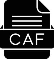 caf fil formatera linje ikon vektor