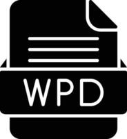 wpd Datei Format Linie Symbol vektor