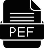 pef Datei Format Linie Symbol vektor