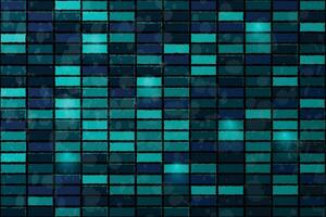 abstrakt blå techno pussel geometrisk bakgrund med kvadrater tegelstenar vektor