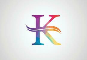 kreativ niedrig poly und Initiale k Brief Logo Design, Vektor Design Vorlage