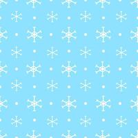 abstrakt nahtlos Muster von Schneeflocken und Schnee im minimal, süß Stil Hintergrund vektor