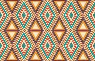 etnisk abstrakt ikat konst. aztec prydnad skriva ut. geometrisk etnisk mönster sömlös Färg orientalisk. design för bakgrund ,ridå, matta, tapet, Kläder, omslag, batik, vektor illustration.