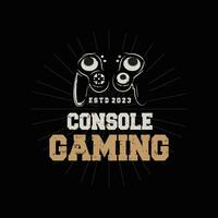 Spiel Konsole Logo, Spieler Design Gamepad Illustration Symbol Vorlage vektor