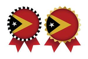 Vektor Medaille einstellen Designs von Osten Timor Vorlage
