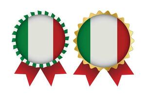 Vektor Medaille einstellen Designs von Italien Vorlage