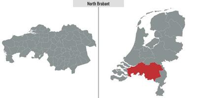 Karte Region von Niederlande vektor