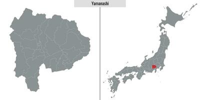 Karte Präfektur von Japan vektor