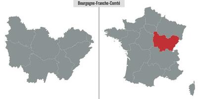 Karte Region von Frankreich vektor