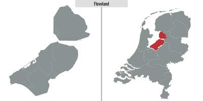 Karte Region von Niederlande vektor