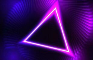 futuristischer abstrakter bunter Vektorhintergrund mit glühenden elektrischen hellen Neonlinien vektor