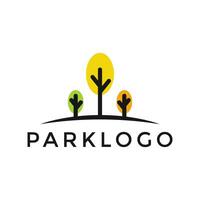 kreativ Konzept Park Logo Design Vorlage vektor