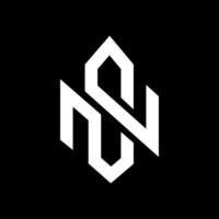brev ns sn abstrakt modern trendig logotyp design vektor