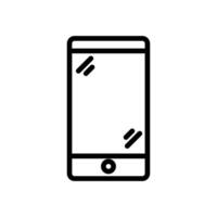 Smartphone Symbol Linie Stil vektor