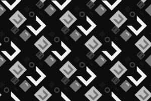 geometrisch nahtlos Muster mit schwarz und Weiß Farbe. einfach regulär Hintergrund. Vektor Illustration