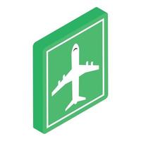 flygplats symbol begrepp vektor