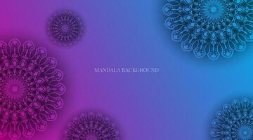 einfach Hintergrund, dekorativ Mandala Ornament vektor
