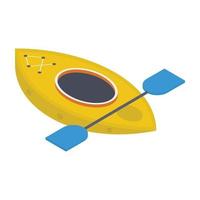 Rafting-Boot-Konzepte vektor