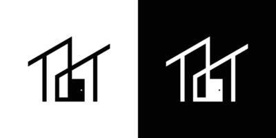 logotyp design byggnad Hem minimalistisk ikon vektor inspiration