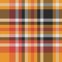 Hintergrund Tartan nahtlos von Stoff Plaid Textur mit ein Muster Textil- prüfen Vektor. vektor