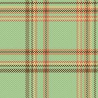 Vektor Plaid Muster von Hintergrund Textur prüfen mit ein Stoff Textil- Tartan nahtlos.